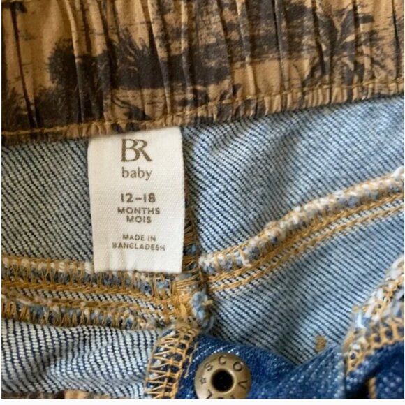 Banana Republic  Romper  + Barrel Jeans (Size 12-18 mos)  [💥BUNDLE 2 items] - Picture 6 of 6